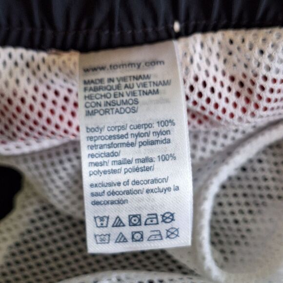 TOMMY HILFIGER 38" W x 21" Outseam RWB TIE SWIM SHORTS 10" INSEAM MESH LINED XXL - Picture 14 of 15